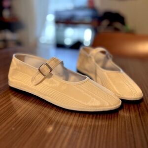 drogheria Crivellini Papusse Soft Silky Moire' Cream mary janes EU Size 36/US 6